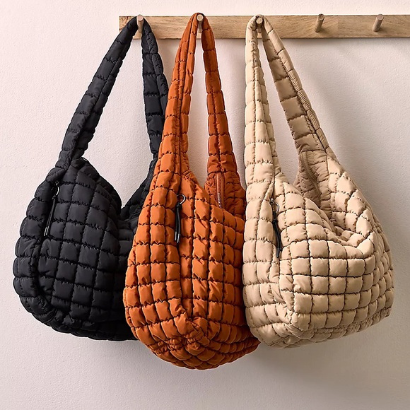 NEW Free People Movement Quilted Carryall In Roasted Chest - Picture 7 of 15